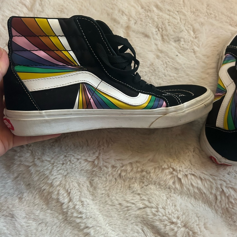 Vans High-Top Sneakers - sk8-hi rainbow prism men’s size 9/womens 10.5 - Picture 7 of 10